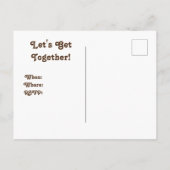 Family Reunion Palm Trees Faded Fotostijl Invite Briefkaart (Achterkant)