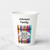 Family Reunion Paper Coffee Cups Papieren Bekers (Voorkant)