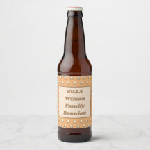 Family Reunion Peach en Gold Polka Dot Pattern