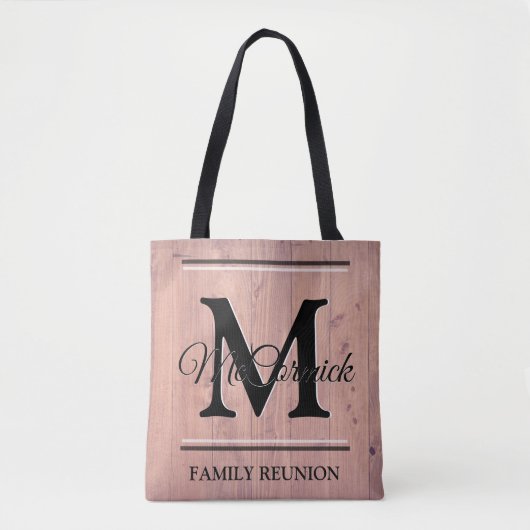 Family Reunion Personalized Canvas Fabric Canvas t Tote Bag (Voorkant)