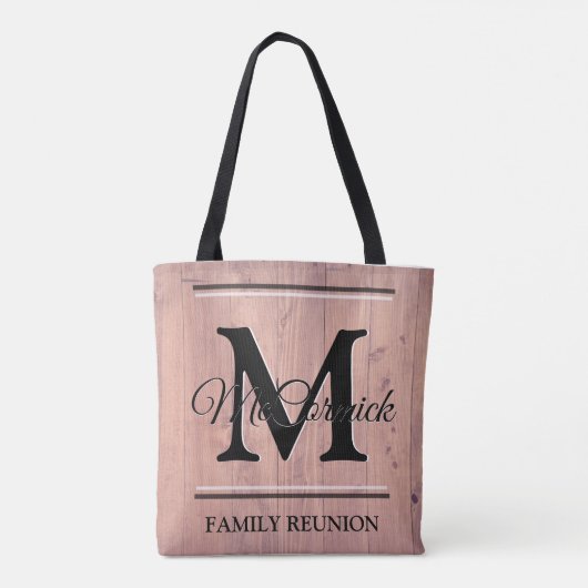 Family Reunion Personalized Canvas Fabric Canvas t Tote Bag (Achterkant)