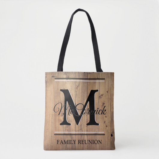 Family Reunion Personalized Canvas Fabric Canvas t Tote Bag (Voorkant)