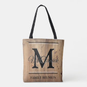Family Reunion Personalized Canvas Fabric Canvas t Tote Bag (Achterkant)