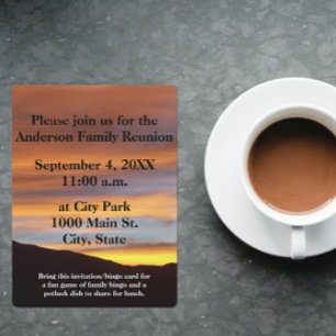 Family Reunion Photo Bingo Sunset Foto