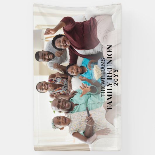 Family Reunion Photo Custom Banner (Verticaal)