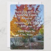 Family Reunion Photo Game Colorful Herfst Tree (Achterkant)