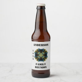 Family Reunion Picnic Space Celestial Kaleidoscope Bier Etiket
