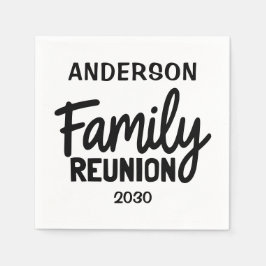 Family Reunion Playful Script Custom Date Name Servet