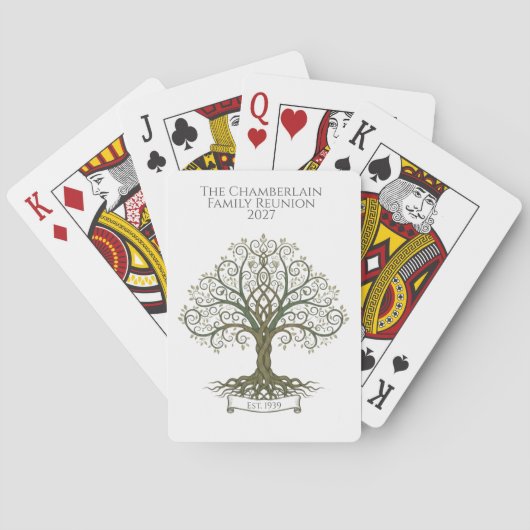 Family Reunion Poker Cards Pokerkaarten (Achterkant)