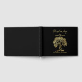 Family Reunion Registry Gold Artwork - structuur Gastenboek (Volledig)