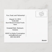 Family Reunion Rustic Briefkaart (Achterkant)