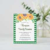 Family Reunion Rustic Uitnodiging Briefkaart (Staand voorkant)