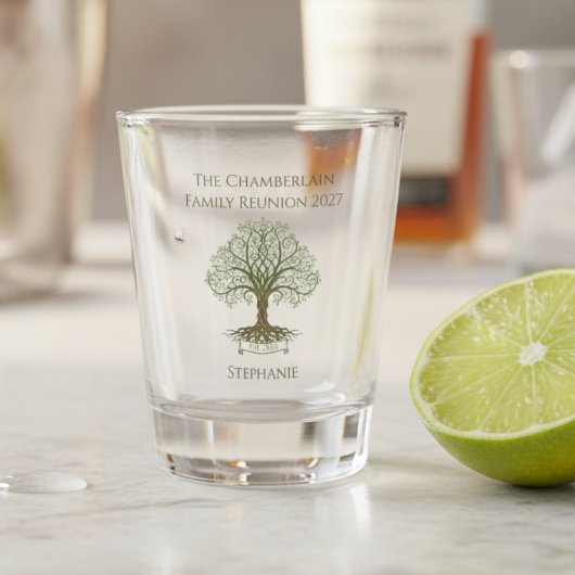 Family Reunion Shot Glass - Keepsake Design Glas