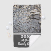 Family Reunion Snakeskin Pattern Gray Mosaic Golfhanddoek (Insitu)