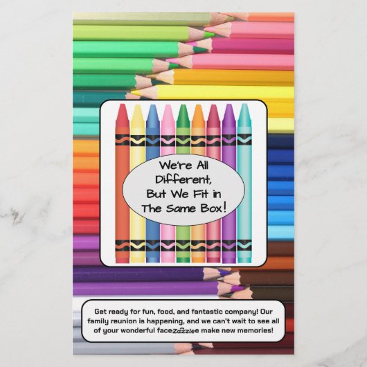 Family Reunion Stationery Paper Briefpapier (Achterkant)