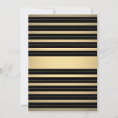 Family Reunion Stylish Typography Black en Gold Kaart (Achterkant)