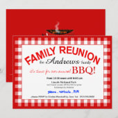 Family Reunion Summer BBQ Picnic Kaart (Voorkant / Achterkant)
