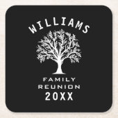 Family Reunion Summer Vacation Road Trip Cool Tree Kartonnen Onderzetters (Voorkant)