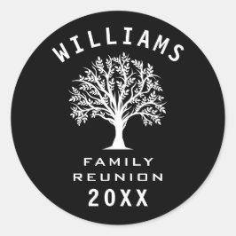 Family Reunion Summer Vacation Road Trip Cool Tree Ronde Sticker