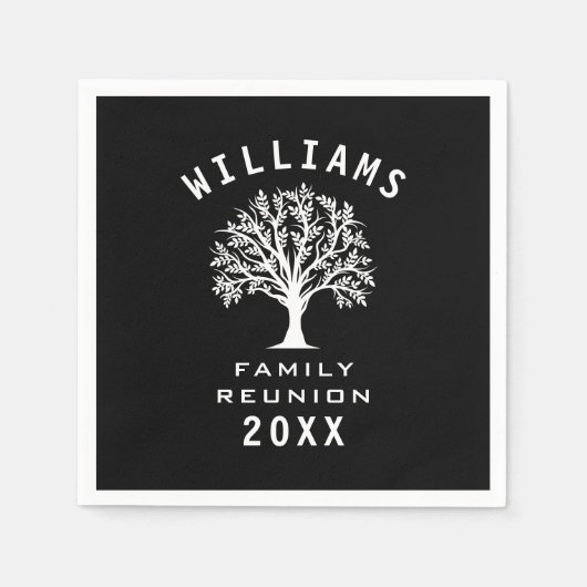 Family Reunion Summer Vacation Road Trip Cool Tree Servet (Voorkant)