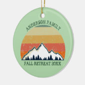 Family Reunion Sunset Mountain Beautiful Keepsake Keramisch Ornament (Links)