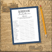 Family Reunion Think Fast Game