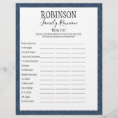 Family Reunion Think Fast Game (Voorkant)