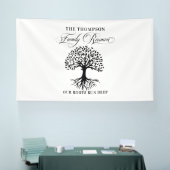 Family reunion tree backdrop banner (Beurs)