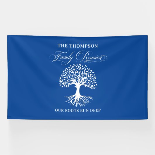 Family reunion tree backdrop banner (Horizontaal)