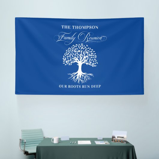 Family reunion tree backdrop banner (Beurs)