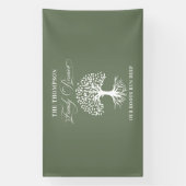 Family reunion tree backdrop banner (Verticaal)