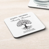 Family reunion tree bier onderzetter (Linkerzijde)