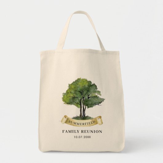 Family Reunion Tree Botanical Custom Tote Bag (Voorkant)