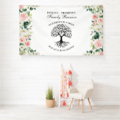 Family Reunion Tree Floral backdrop banner (Insitu)