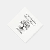 Family reunion tree Napkins  Servet (Hoek)