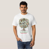 Family Reunion Tree Photo Collage Custom Winter Lt T-shirt (Voorkant volledig)