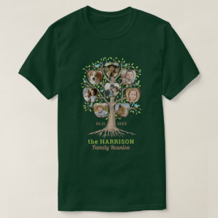 Family Reunion Tree Photo Collage Personated Dk T-shirt