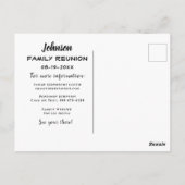 Family Reunion Tree Save the Date Briefkaart (Achterkant)