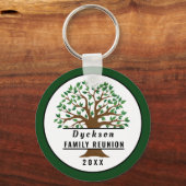 Family Reunion Tree Souvenir Keepomwille Sleutelha Sleutelhanger (Voorkant)