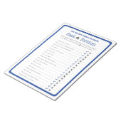 Family Reunion True of False Trivia Game Notitieblok (Schuin)