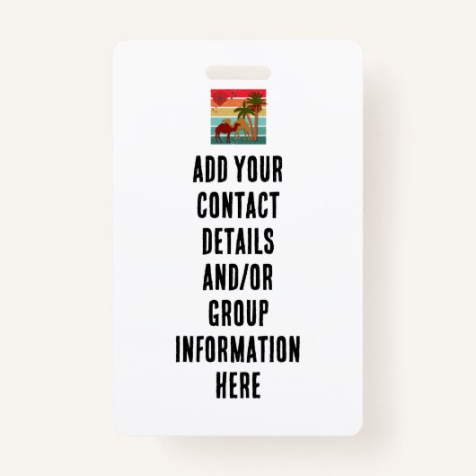 Family Reunion Vacation Morocco Trip Group  Badge (Achterkant)