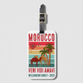 Family Reunion Vacation Morocco Trip Group  Bagagelabel (Voorkant (verticaal))