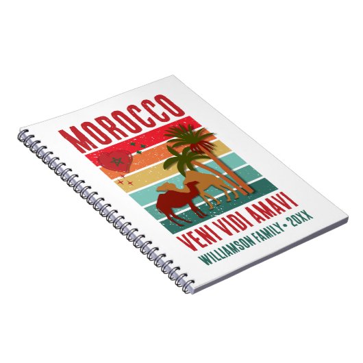 Family Reunion Vacation Morocco Trip Group  Notitieboek (Rechterzijde)