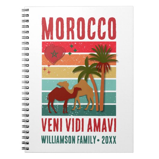 Family Reunion Vacation Morocco Trip Group  Notitieboek (Voorkant)