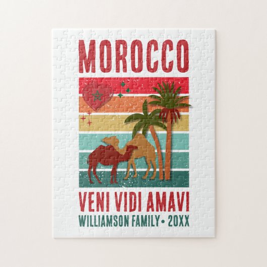 Family Reunion Vacation Morocco Trip Souvenir  Legpuzzel (Verticaal)