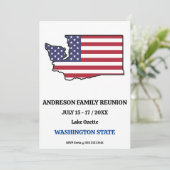 FAMILY REUNION WASHINGTON STATE KAART VERENIGDE ST (Staand voorkant)