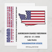 FAMILY REUNION WASHINGTON STATE KAART VERENIGDE ST (Voorkant / Achterkant)
