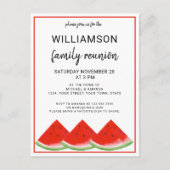 Family Reunion Watermelon Summer Party Aankondigingskaart (Voorkant)
