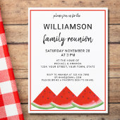 Family Reunion Watermelon Summer Party Aankondigingskaart