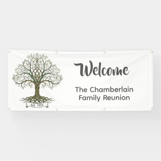 Family Reunion Welcome Banner (Horizontaal)